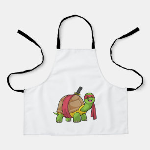 Turtle at Martial arts with Sword Apron