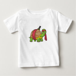 Turtle at Martial arts with Sword Baby T-Shirt