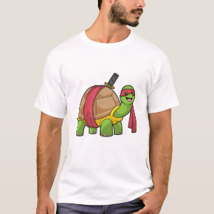 Turtle at Martial arts with Sword T-Shirt