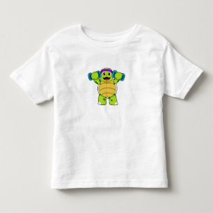 Turtle at Strength training & Dumbbells Toddler T-Shirt