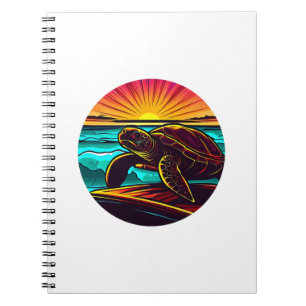Turtle at Sunset, Inspiring Nature Design Notebook