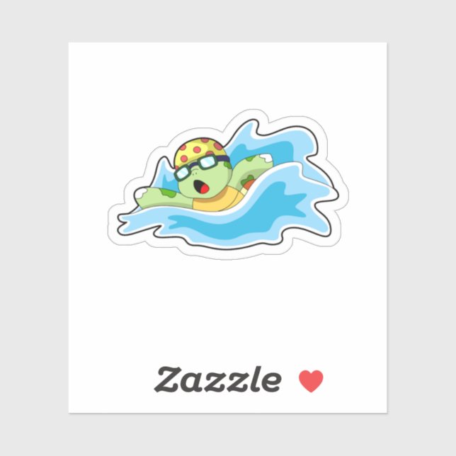 Turtle at Swimming in Water (Sheet)