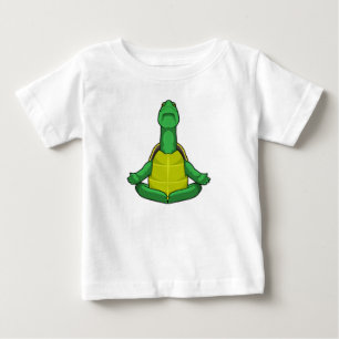 Turtle at Yoga Meditation Baby T-Shirt