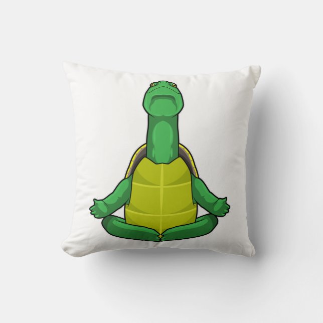Turtle at Yoga Meditation Cushion (Front)