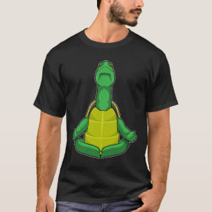 Turtle at Yoga Meditation T-Shirt