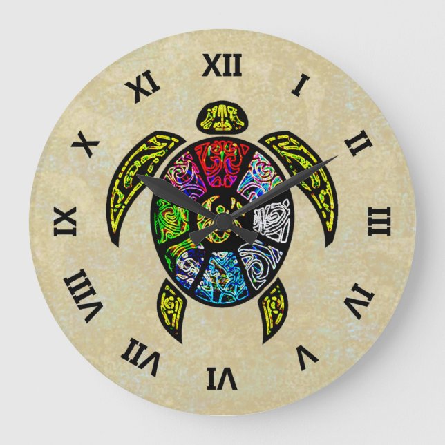 Turtle Ba-Gua Large Clock (Front)