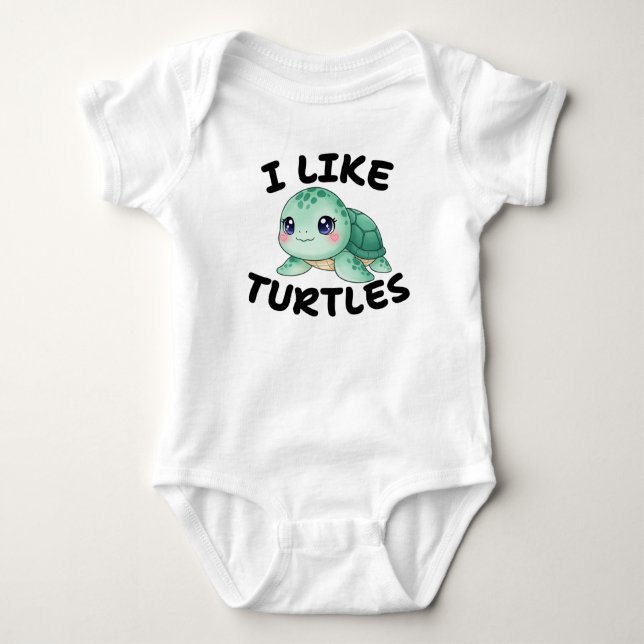 Turtle Baby Bodysuit (Front)