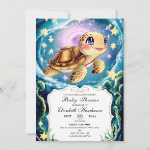 Turtle Baby Shower Invitation
