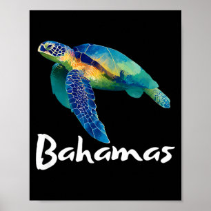 Turtle bahamas souvenir_bahamas poster