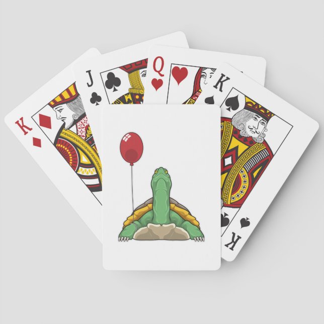 Turtle Balloon Playing Cards (Back)