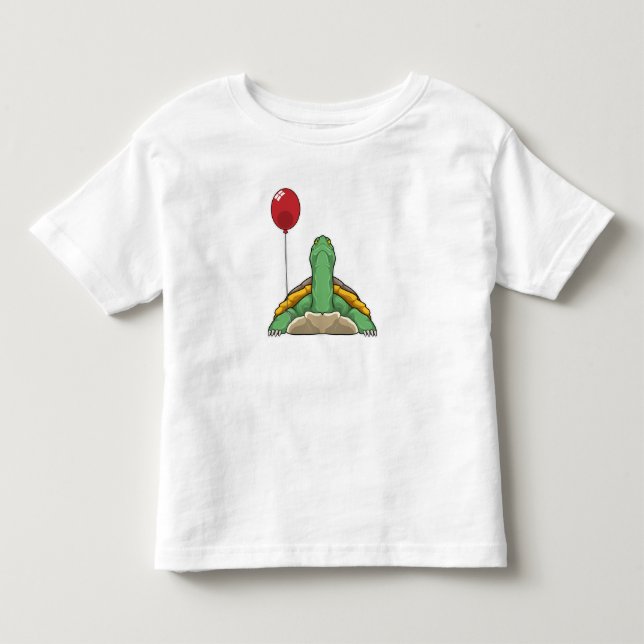 Turtle Balloon Toddler T-Shirt (Front)