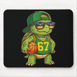Turtle Basketball 67 Gen Alpha Slang Srts Men Boys Mouse Mat