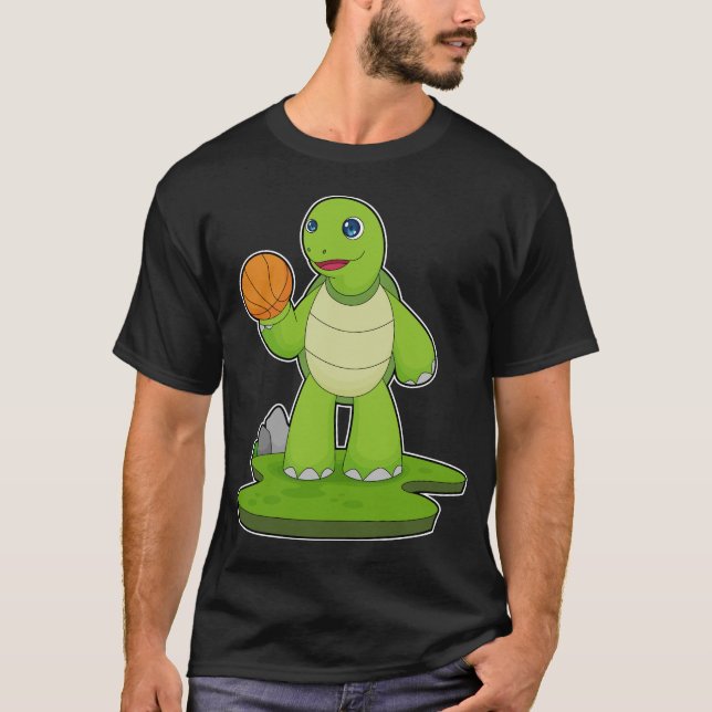Turtle Basketball player Basketball T-Shirt (Front)