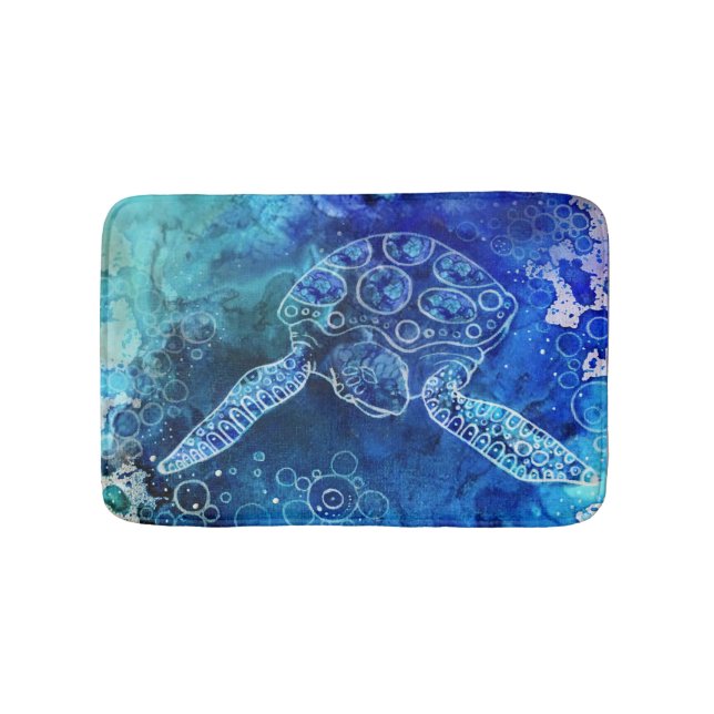 Turtle bath mat, original by miart mat (Front)