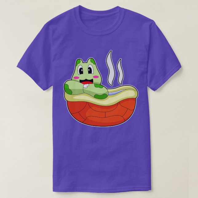 Turtle Bathe Bathtub T-Shirt (Design Front)