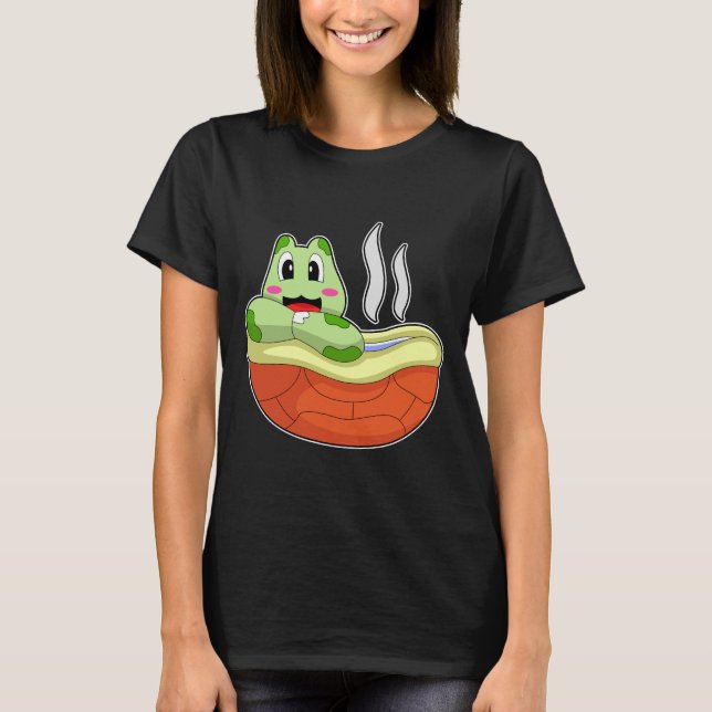Turtle Bathe Bathtub T-Shirt (Front)