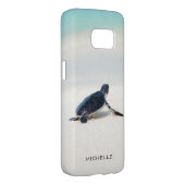 Turtle Beach Journey Personalised Name | Nature Case-Mate Samsung Galaxy Case (Back/Right)
