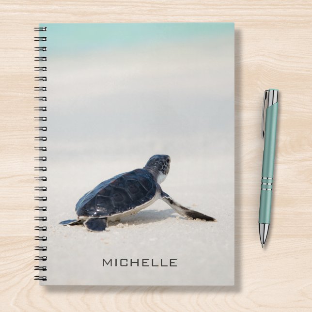 Turtle Beach Journey Personalised Name | Nature Notebook (Creator Uploaded)
