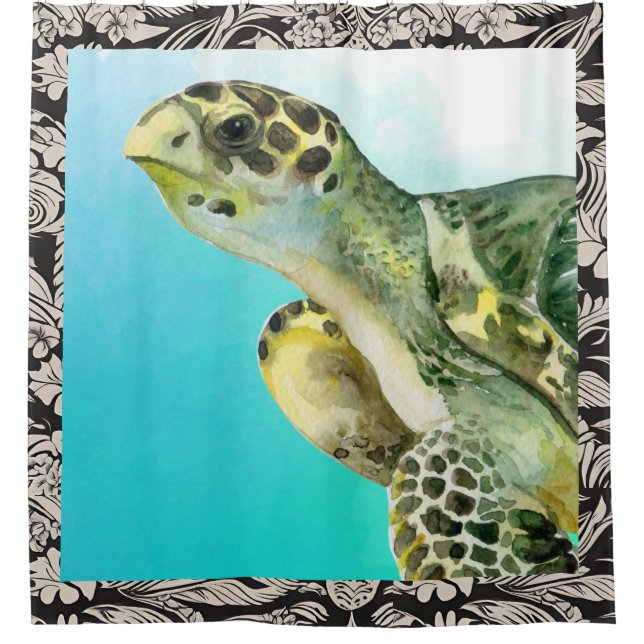 Turtle Beach Shower Curtain (Front)