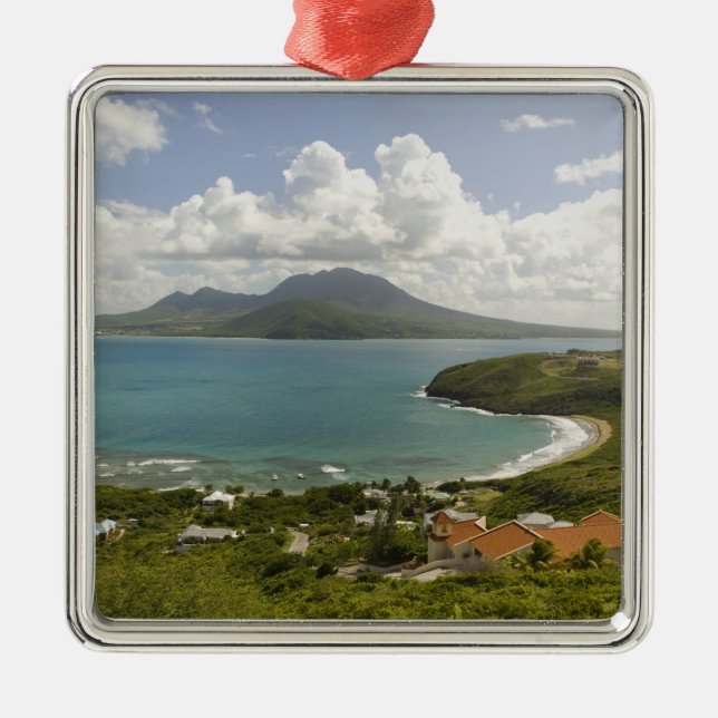 Turtle Beach, southeast peninsula, St Kitts, Metal Tree Decoration (Front)