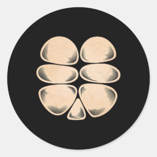 Turtle Belly Costume Cute Tortoise Animal Costume  Classic Round Sticker