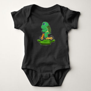 Turtle Bicycle Baby Bodysuit