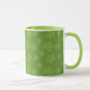 Turtle Blue Pattern Mug