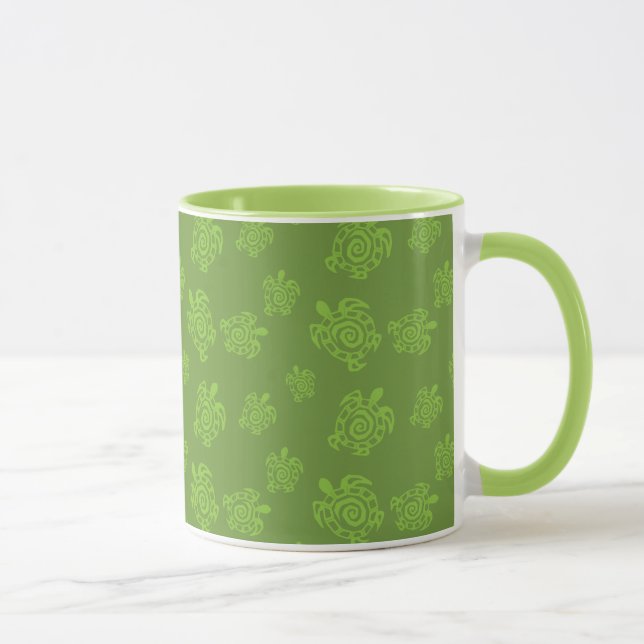 Turtle Blue Pattern Mug (Right)