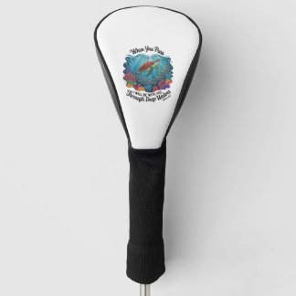 Turtle Blue Sea Square Golf Head Cover