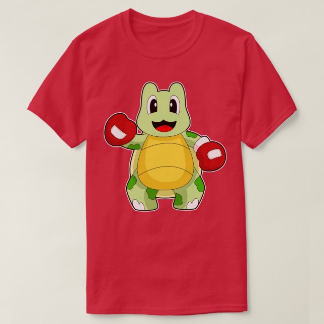 Turtle Boxer Boxing gloves Boxing T-Shirt (Design Front)