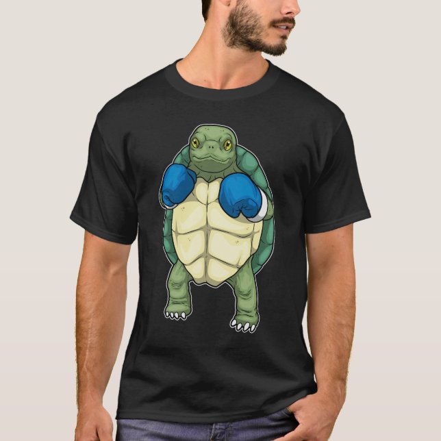 Turtle Boxer Boxing gloves Boxing T-Shirt (Front)