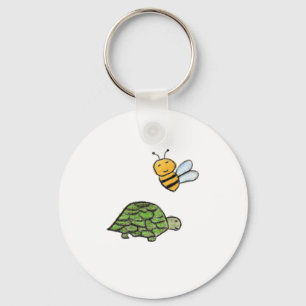 Turtle Bumblebee Key Ring