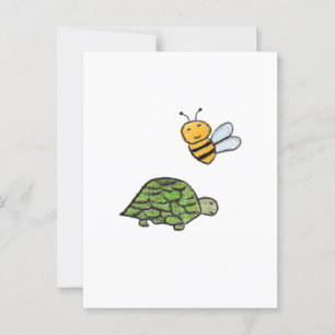 Turtle Bumblebee  Postcard