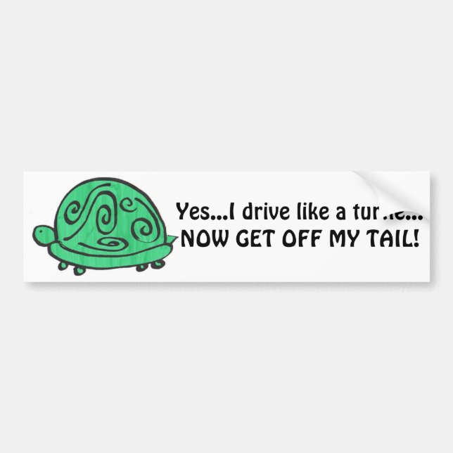 Turtle Bumper Sticker (Front)