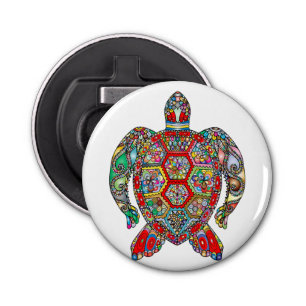 Turtle Button Bottle Opener with magnet