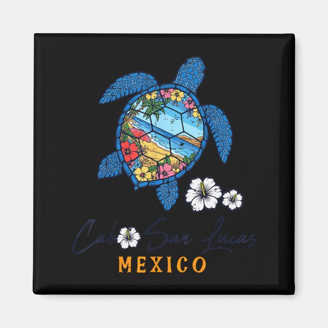 Turtle Cabo San Lucas Mexico Vacation Summer Men W Magnet (Front)