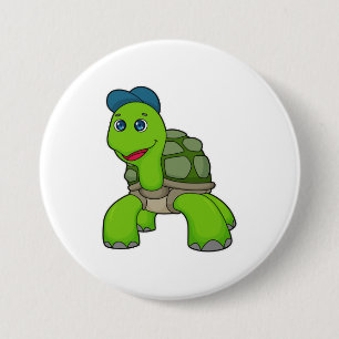 Turtle Cap 7.5 Cm Round Badge