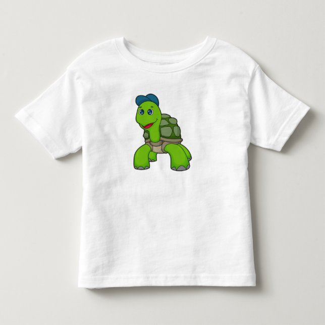 Turtle Cap Toddler T-Shirt (Front)