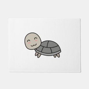 Turtle cartoon animal doormat