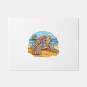 Turtle Cartoon beach Doormat