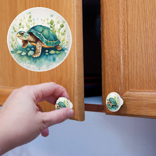 Turtle  ceramic knob