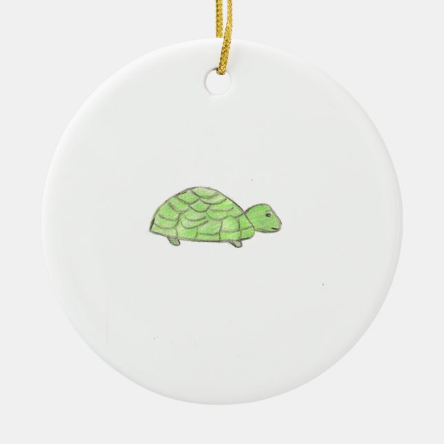 Turtle  ceramic tree decoration (Front)