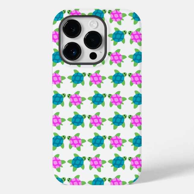 Turtle Chillaxing Design - Apple iPhone 14 Pro Cas Case-Mate iPhone Case (Back)