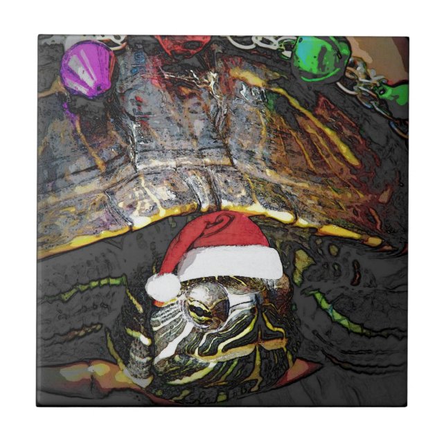 Turtle Christmas Tile (Front)