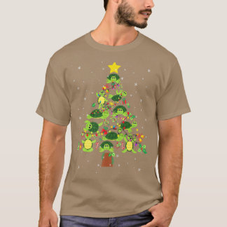 Turtle Christmas Tree Merry Xmas Turtle Lover Paja T-Shirt