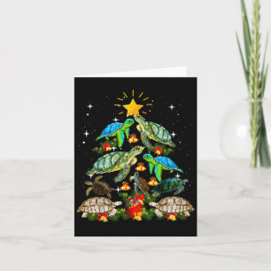 Turtle Christmas Tree Shirt  Card