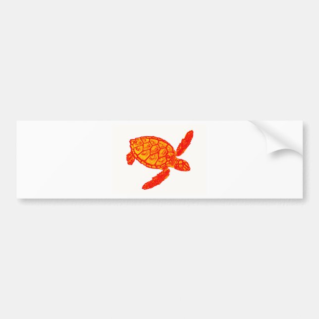Turtle colour bumper sticker (Front)