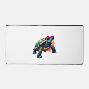 Turtle Colourful Turtle Outfit Mens Turtle Lover T Desk Mat