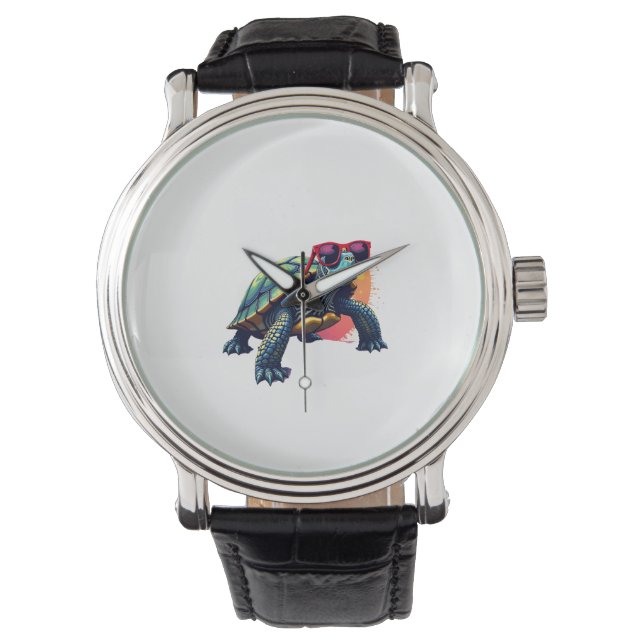 Turtle Colourful Turtle Outfit Mens Turtle Lover T Watch (Front)