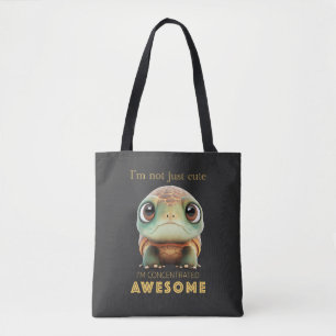 Turtle Concentrated Awesome Cute Adorable Funny Tote Bag
